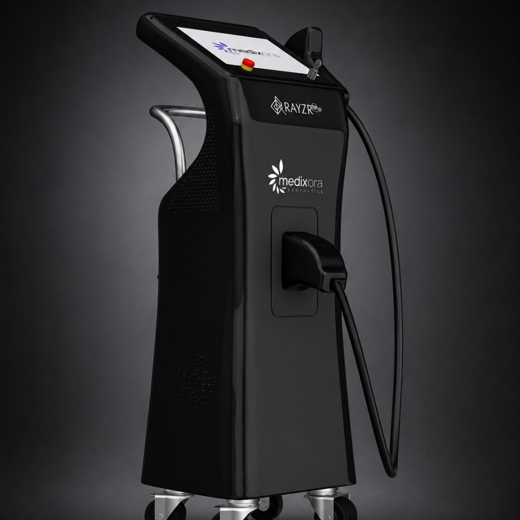 Professional laser hair reduction system for aesthetic clinics and beauty treatments.