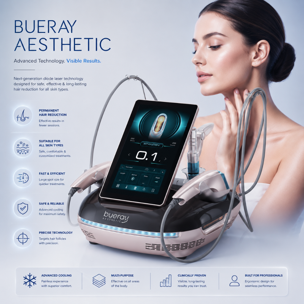 HIFU facial lifting and body contouring machine for non-invasive aesthetic treatments.